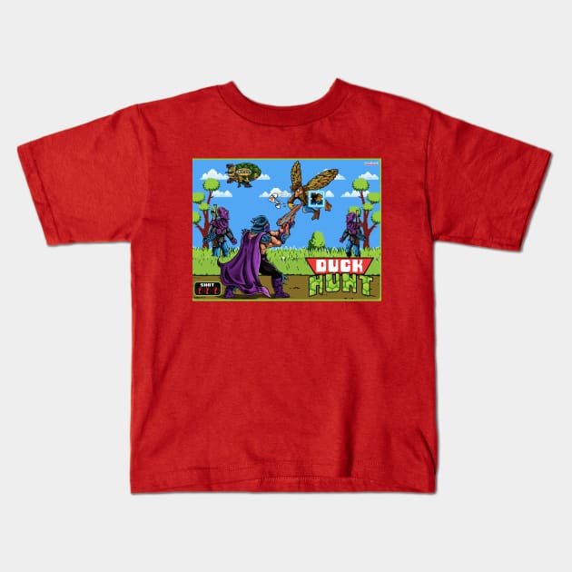 Ace Duck Hunt Kids T-Shirt by dimensionxtoys